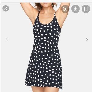 Outdoor Voices Exercise Dress- Black Polka Dot XL